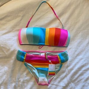NWT Trina Turk Sunrise Stripe bikini